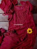 LVW Fashion Pazeb Premium Georgette Chikankari Gharara Kurti Set featuring intricate embroidery and traditional design.