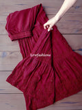 LVW Fashion Pazeb Premium Georgette Chikankari Gharara Kurti Set featuring intricate embroidery and traditional design.