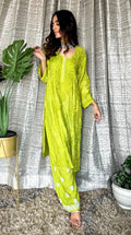 Luxurious LVW Fashion Motihar Eid Collection muslin shining silk palazzo set in red, featuring elegant Chikankari embroidery.