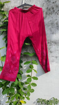 Pink Rose Cherry Premium Georgette Chikankari Kurta Set by LVW Fashion with intricate embroidery and elegant design.