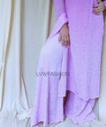 Beautiful Shades Premium Georgette 3-piece set by LVW Fashion, featuring elegant white fabric and intricate Chikankari embroidery.