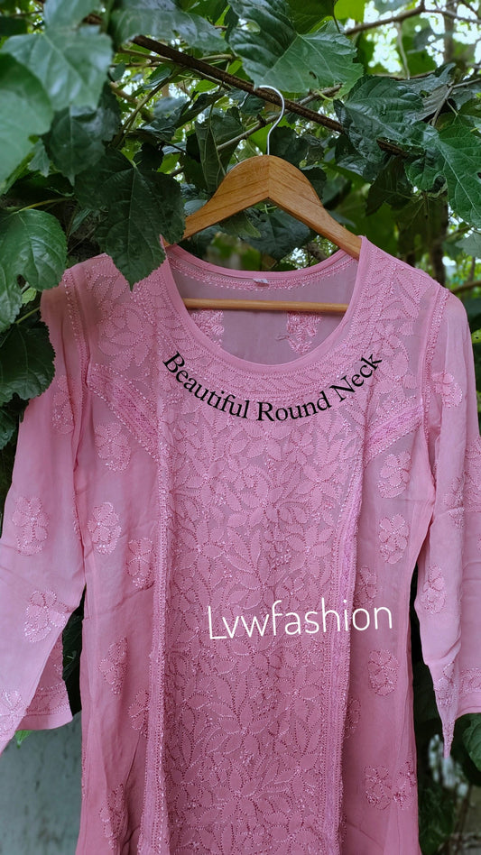 Naaz Shades of Short Tops Premium Georgette & Resham threads