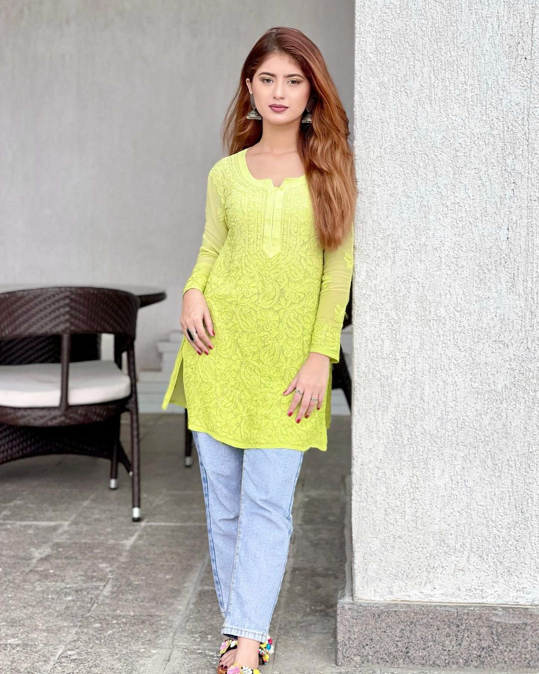 Celebrity Inspired Short Kurta Premium Georgette